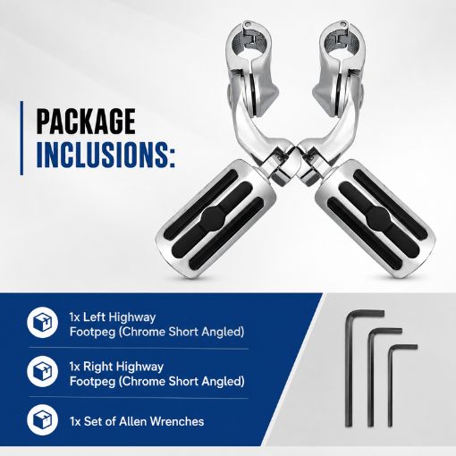 Short Angled Adjustable Highway Peg Kit