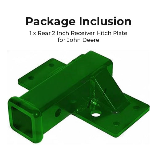 Rear 2 Inch Receiver Hitch Plate for John Deere