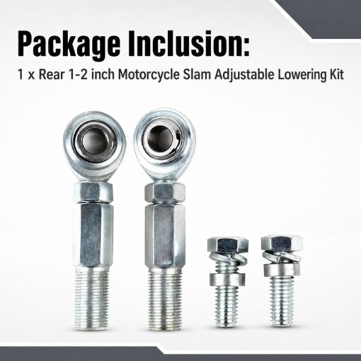 Rear 1-2 inch Motorcycle Slam Adjustable Lowering Kit