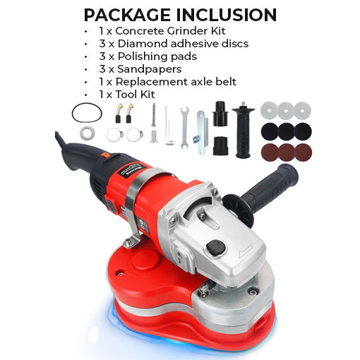 Electric Concrete Grinder Kit