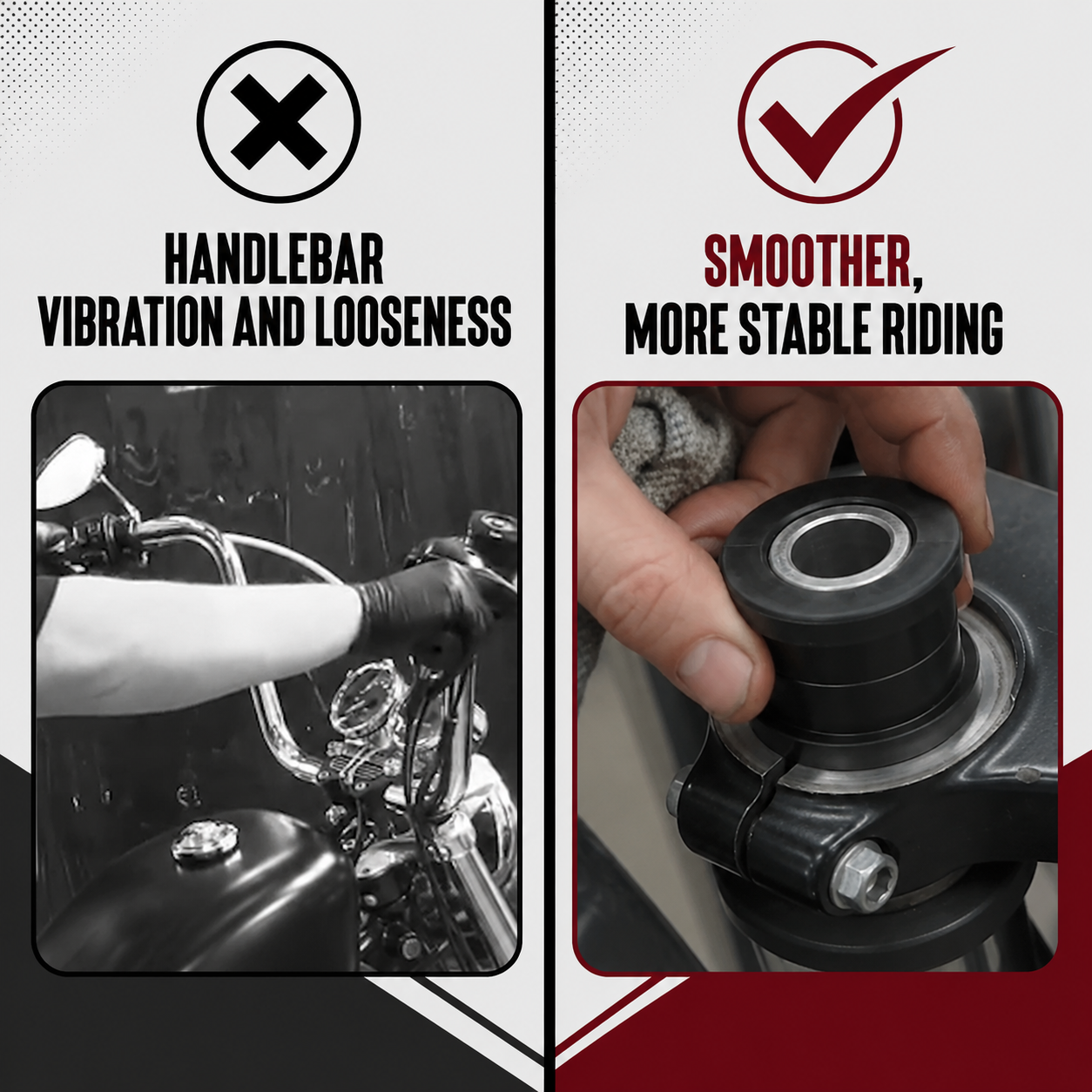 Motorcycle Handlebar Riser Damper Bushing Kit