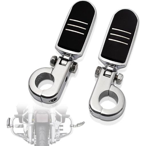 Motorcycle Adjustable 1.25" Highway Footpegs Kit