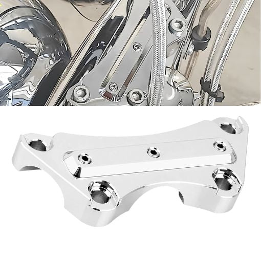Motorcycle Anti-Slip Handlebar Risers 1'' Top Clamp