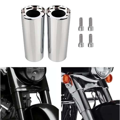 Motorcycle 2" Cowbells Fork Slider Tube Covers