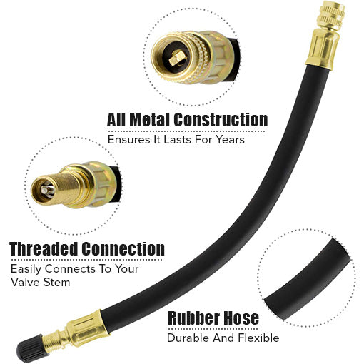 Flexible Tire Valve Extension Adaptor