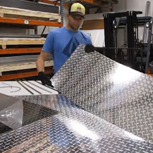 RV Trailer Aluminum Diamond Plate Sheet