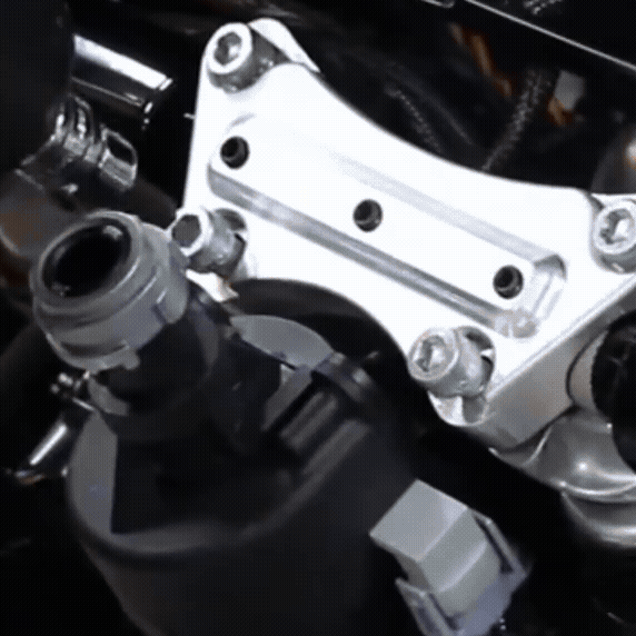 Motorcycle Anti-Slip Handlebar Risers 1'' Top Clamp