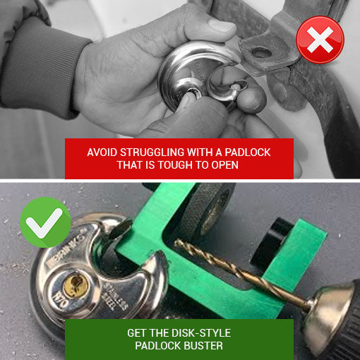 Disk-style Padlock Buster
