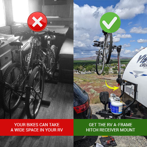 RV A-Frame Hitch Receiver Mount