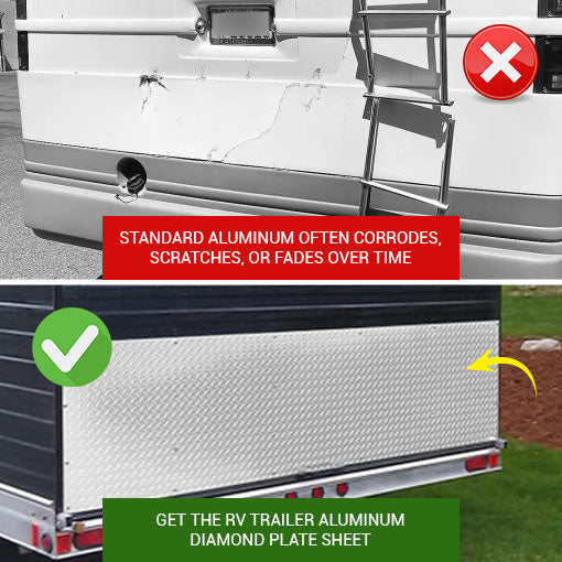 RV Trailer Aluminum Diamond Plate Sheet