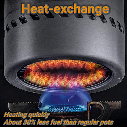 Camp Cooking Pot Heat Exchanger