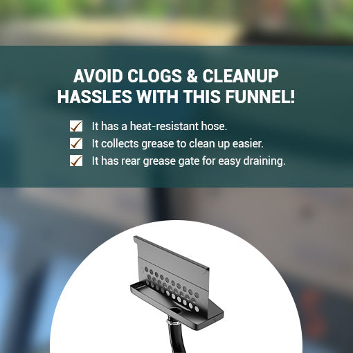 Rear Grease Drainage System for Griddle