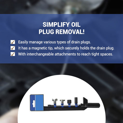 Magnetic Oil Drain Plug Remover Tool