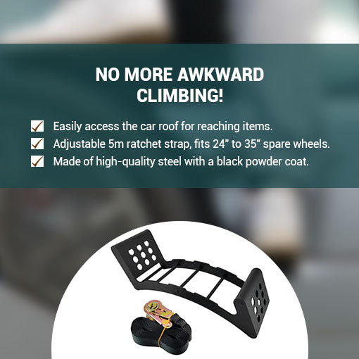 Spare Wheel Tire Step Ladder