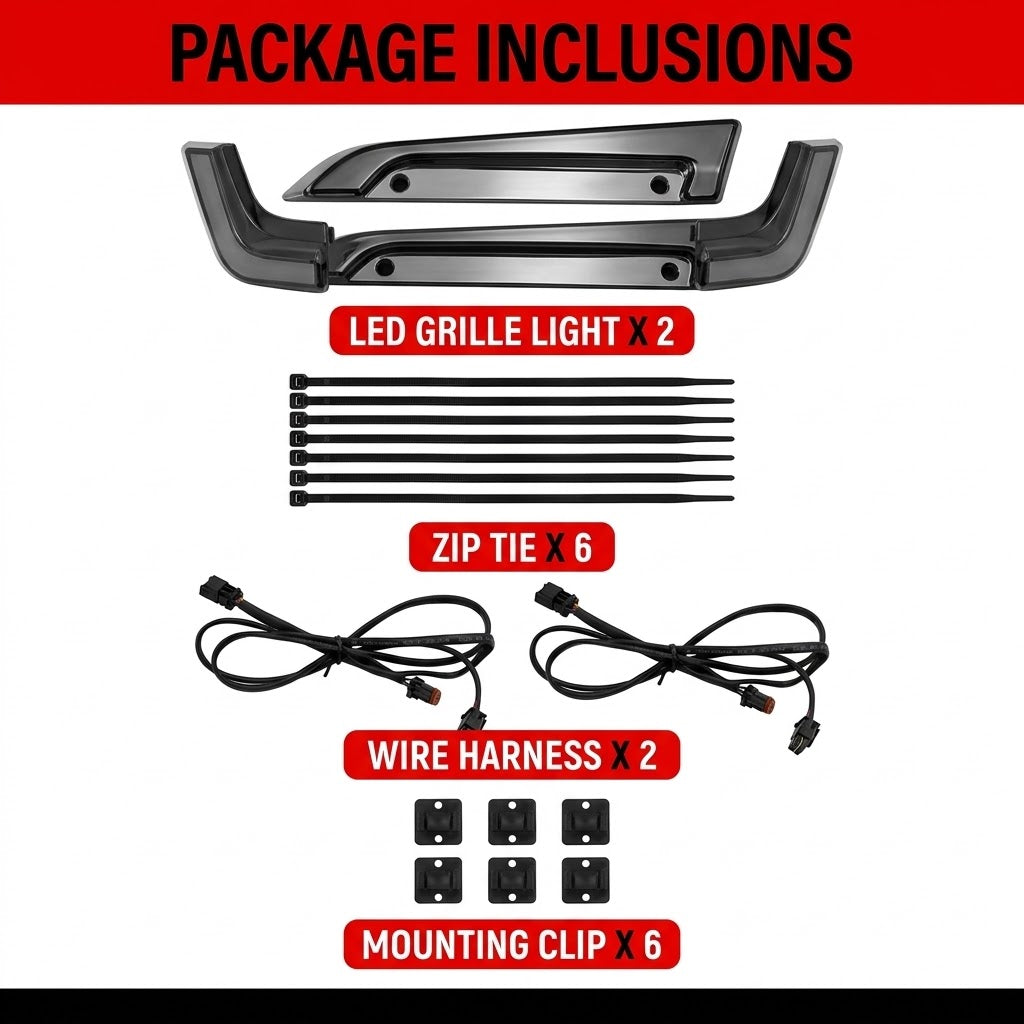 Motorcycle Lower Fairing LED Grille Lights