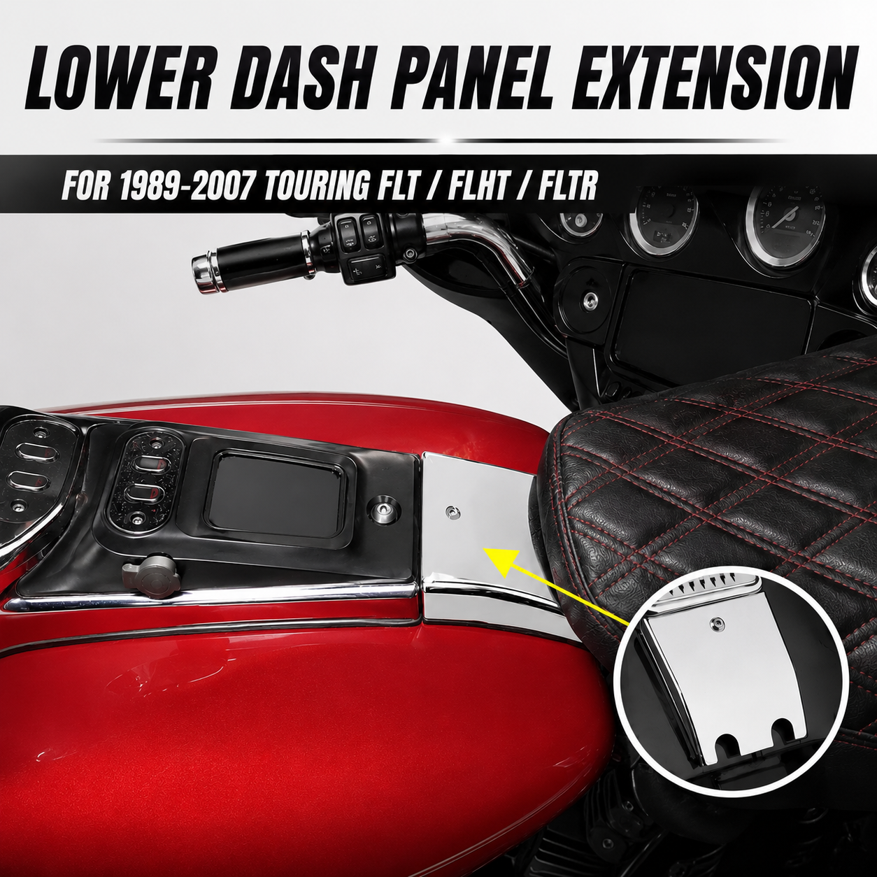 Motorcycle Lower Dash Panel Extension