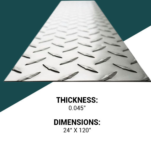 RV Trailer Aluminum Diamond Plate Sheet