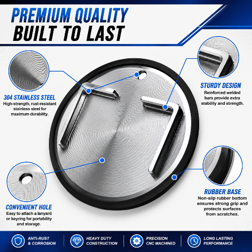 Heavy Duty Motorcycle Stainless Steel Kickstand Pad