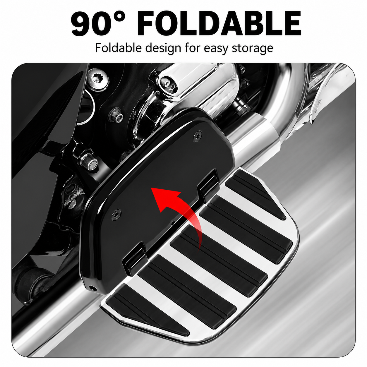 Motorcycle Wider Passenger Floorboards