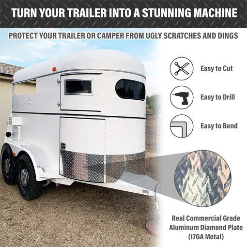 RV Trailer Aluminum Diamond Plate Sheet