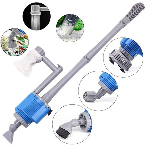 6-in-1 Electric Fish Tank Gravel Vacuum Sand Cleaner