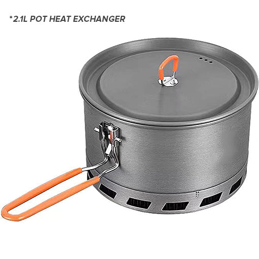 Camp Cooking Pot Heat Exchanger