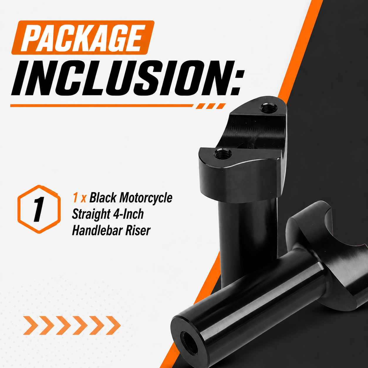 Motorcycle Straight 4-Inch Handlebar Riser