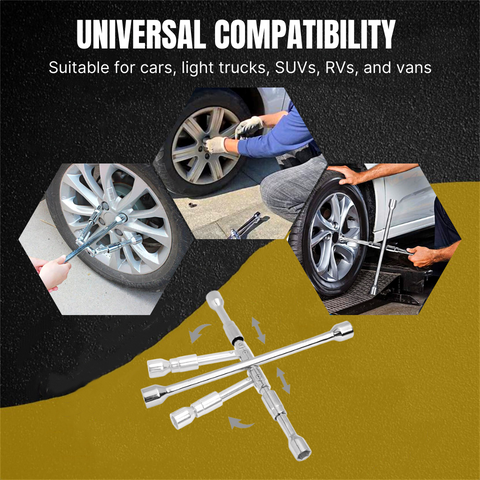 4-Way Foldable Cross Wrench