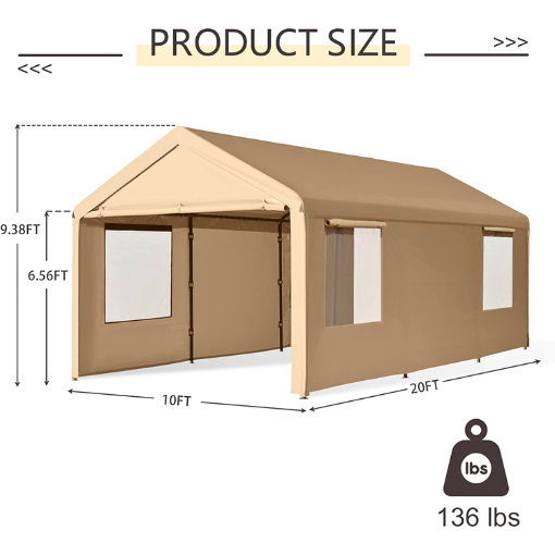 Large Heavy-Duty Carport