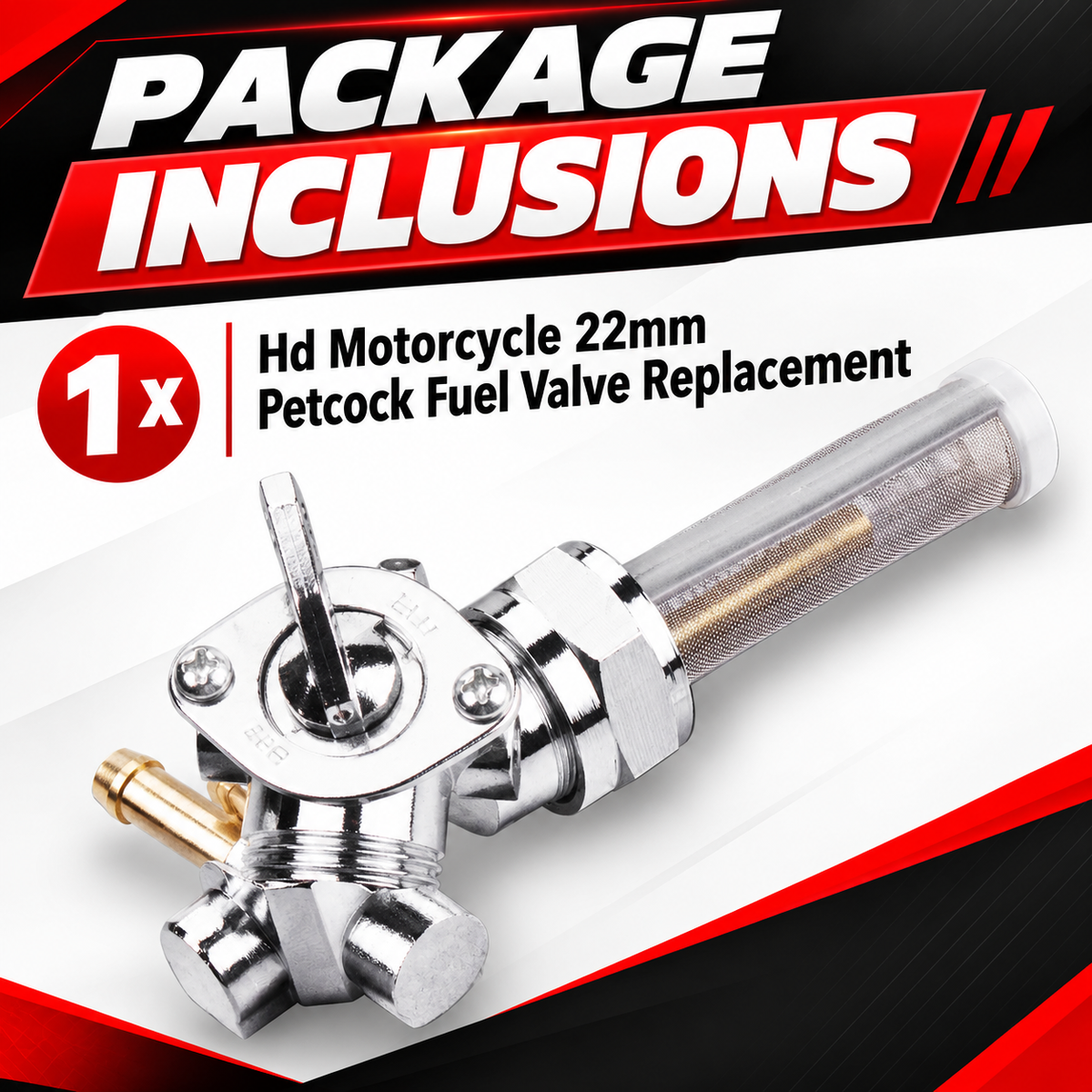 HD Motorcycle 22mm Petcock Fuel Valve Replacement