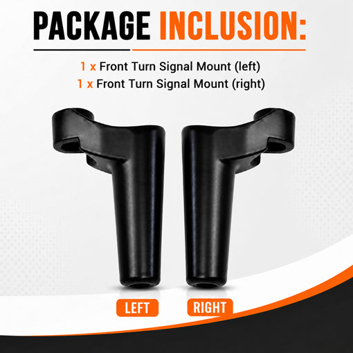 Motorcycle Front Turn Signal Mounts Relocation Kit