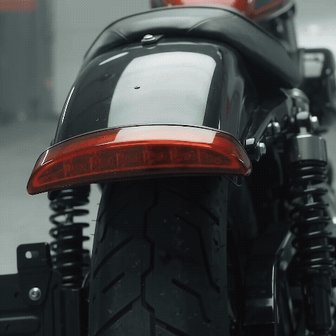 Motorcycle Chopped Rear Fender Edge LED Tail Light