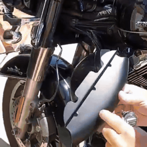 Bolt-On Motorcycle Lower Triple Tree Wind Blocker