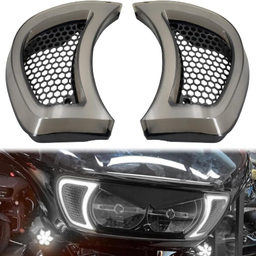 Motorcycle Headlight Vent Accent Turn Signal