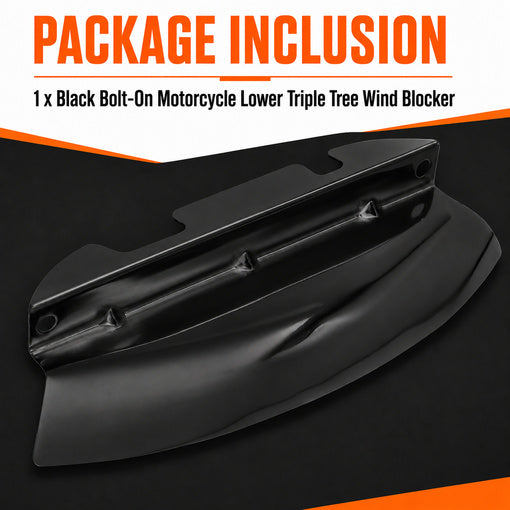 Bolt-On Motorcycle Lower Triple Tree Wind Blocker