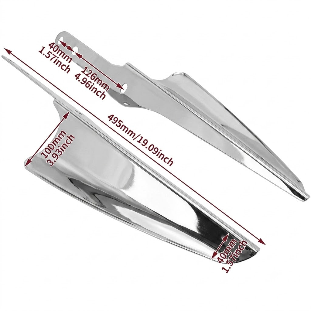 Motorcycle Front Fork Mount Wind Deflectors