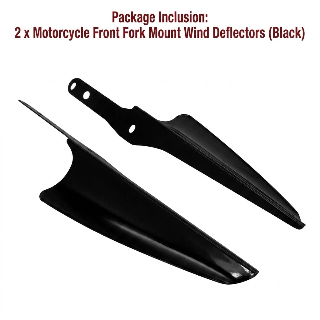 Motorcycle Front Fork Mount Wind Deflectors