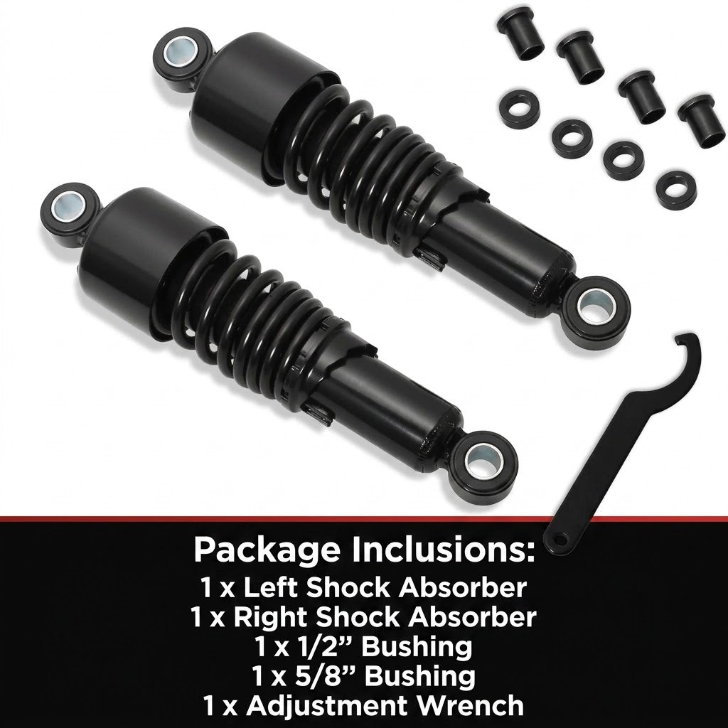 Motorcycle 10.5-inch Rear Lowering Shocks Absorber Set