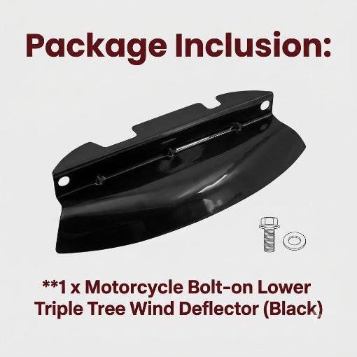 Motorcycle Bolt-on Lower Triple Tree Wind Deflector