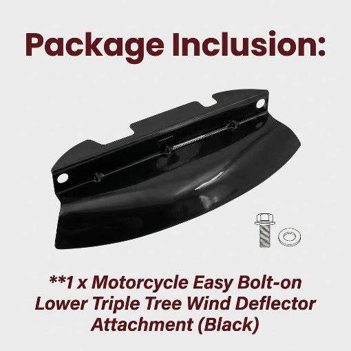 Motorcycle Bolt-on Lower Triple Tree Wind Deflector