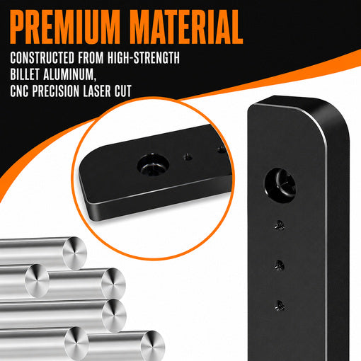 Adjustable 1''-3'' Tour Pack Trunk Luggage Relocator Kit