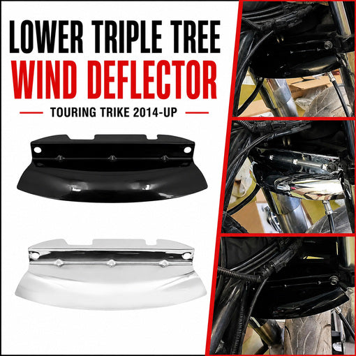 Motorcycle Front Fork Lower Triple Tree Wind Deflector