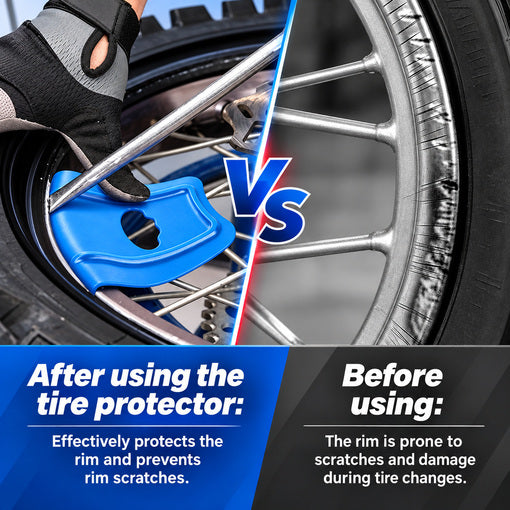 Motorcycle Tire Changing Spoon Kit with Bead Holder and Rim Protector