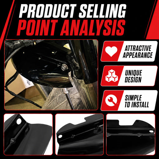 Motorcycle Front Fork Lower Triple Tree Wind Deflector