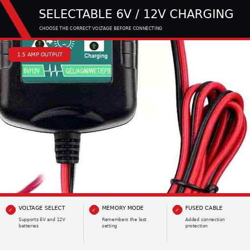 HD 12V Battery Charger Maintainer Trickle
