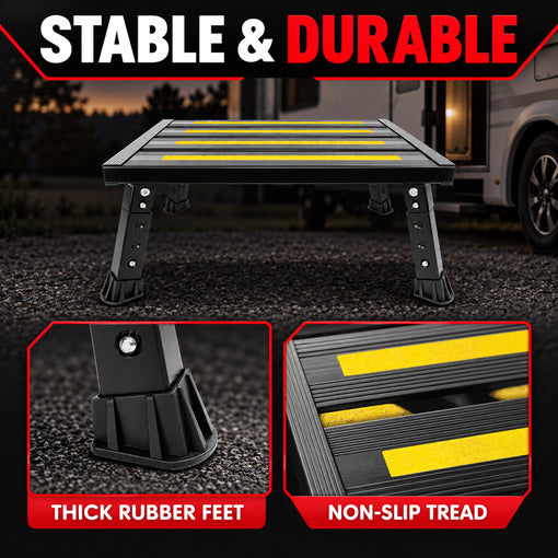 Portable RV Steps Extra Large Platform