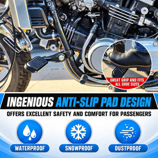 Motorcycle Bolt-On 1.25" Adjustable Highway Footpegs