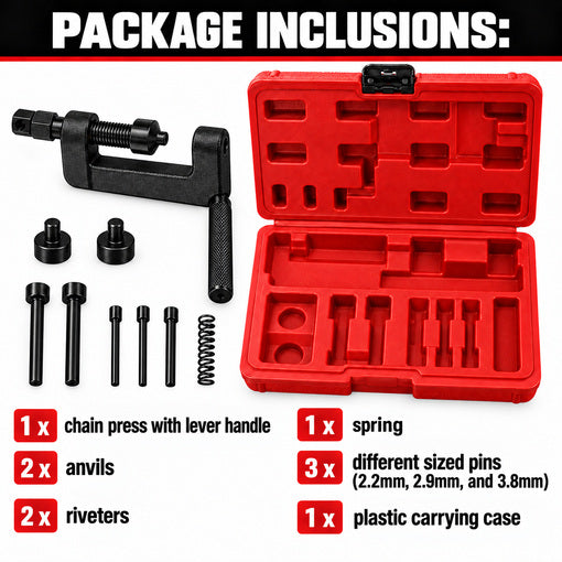 13-Piece Motorcycle/Bike/ATV Chain Breaker Tool Kit