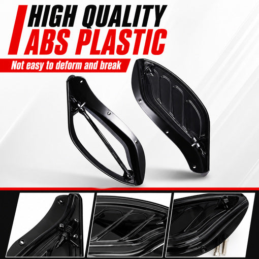 Motorcycle Side Wing 90-Degree Adjustable Wind Deflectors