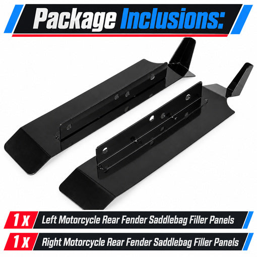 Motorcycle Rear Fender Saddlebag Filler Panels